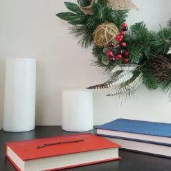 Mixed Pine Berry And Burlap Poinsettia Artificial Christmas Wreath - 24-Inch, Unlit -Noel Twinkle Shop ixkww41fuykz63lmcksqk3zxguuyhksz 74092.1667580566