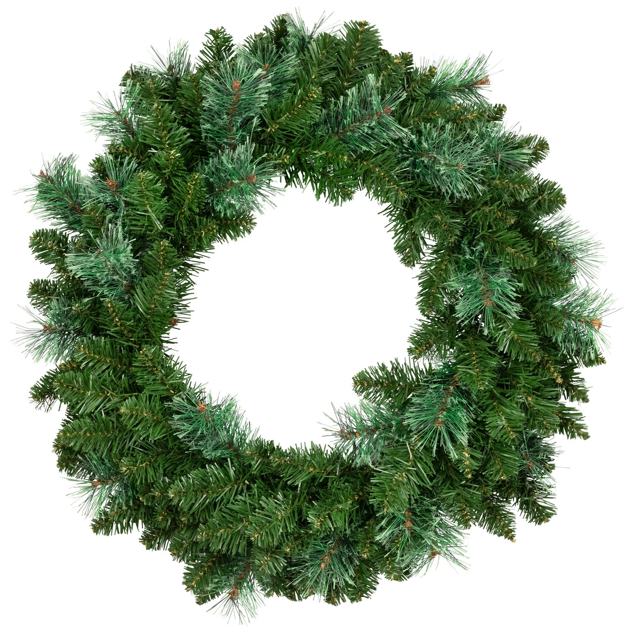24" Cashmere Mixed Pine Artificial Christmas Wreath -Unlit 3 24" Cashmere Mixed Pine Artificial Christmas Wreath -Unlit