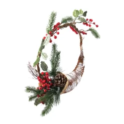 Frosted Cornucopia Artificial Christmas Wreath - 14-Inch, Unlit 6 Frosted Cornucopia Artificial Christmas Wreath - 14-Inch, Unlit -Noel Twinkle Shop jhmslod5glenhmgvbqm0qubdmyk1dhud 29216.1667573690