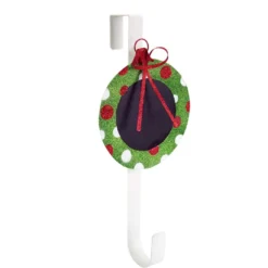 18" Green And Red Polka Dot Chalkboard Wreath Door Hanger Christmas Decor