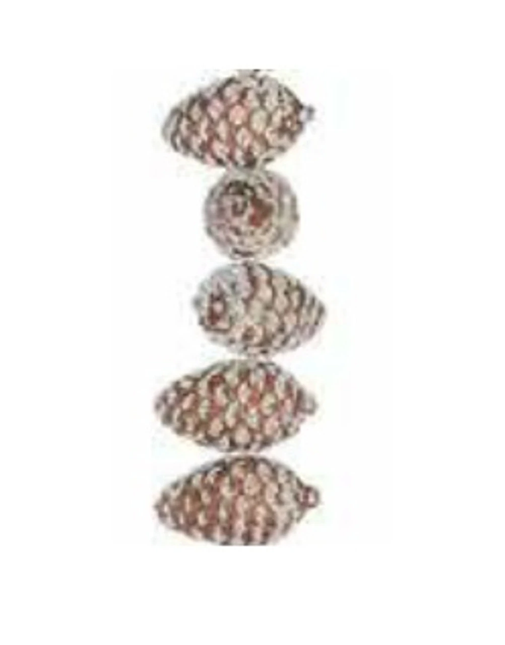 6' X 2.75" Brown And White Frosted Pine Cone Artificial Christmas Garland - Unlit 4 6' X 2.75" Brown And White Frosted Pine Cone Artificial Christmas Garland - Unlit - Image 2