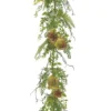 5' X 8" Succulent Mixed Plant Fern Artificial Garland - Unlit