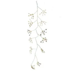 6' Pre-Lit White Bark Artificial Christmas Garland - Warm White LED Lights