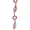 6' Red Glittered Finial And Onion With Silver Ball Christmas Garland -Noel Twinkle Shop ksa h7502 2updateed 44375.1667536108