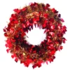 20" Festive Thanksgiving Fall Harvest Red And Gold Leaf Artificial Tinsel Wreath - Unlit 1 20" Festive Thanksgiving Fall Harvest Red And Gold Leaf Artificial Tinsel Wreath - Unlit -Noel Twinkle Shop lbuwvrysov4rp4epcexo8z8tjbkzb65m 71905.1667683264