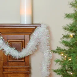 50' X 3" Iridescent Artificial Tinsel Christmas Garland - Unlit -Noel Twinkle Shop lc43stb2vypdjhq0j7gjysqrni7atyyv 65471.1667488354
