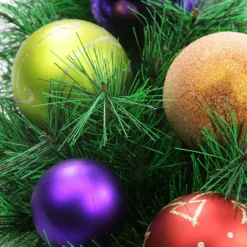 Multi-Colored Ornaments And Artificial Pine Christmas Wreath, 24-Inch, Unlit -Noel Twinkle Shop nd9ybmlpcdknbzervkeamrqrmz9xixti 94546.1667533624