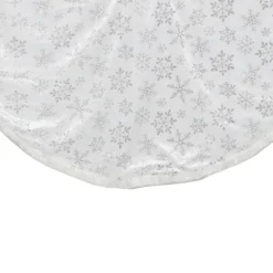 48" Silver And White Snowflakes Christmas Tree Skirt 7 48" Silver And White Snowflakes Christmas Tree Skirt -Noel Twinkle Shop northlight20n90771 38535.1667573345
