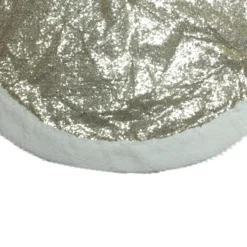 47" Gold And White Round Sherpa Border Christmas Tree Skirt 7 47" Gold And White Round Sherpa Border Christmas Tree Skirt -Noel Twinkle Shop northlight20nl01808b 74926.1667529739