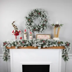 6.75' X 12" Flocked Angel Pine And Pine Cones Artificial Christmas Garland - Unlit 6 6.75' X 12" Flocked Angel Pine And Pine Cones Artificial Christmas Garland - Unlit -Noel Twinkle Shop northlight20v15090 info 05124.1667327474