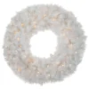 Pre-Lit White Alaskan Pine Artificial Christmas Wreath, 36-Inch, Warm White LED Lights -Noel Twinkle Shop northlight20v94181 temp 21815.1674058122