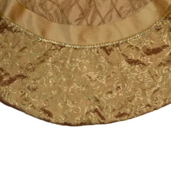 72" Gold Quilted Christmas Tree Skirt With Iridescent Sequins -Noel Twinkle Shop northlight 27933 1 51841.1667569524