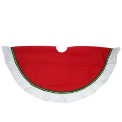 48" Red And White Contemporary Christmas Tree Skirt 6 48" Red And White Contemporary Christmas Tree Skirt -Noel Twinkle Shop northlight 550001go 82880.1667659203
