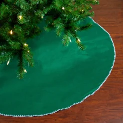 48" Red And White Shell Reversible Christmas Tree Skirt -Noel Twinkle Shop northlight 550023go 3 50654.1667491714