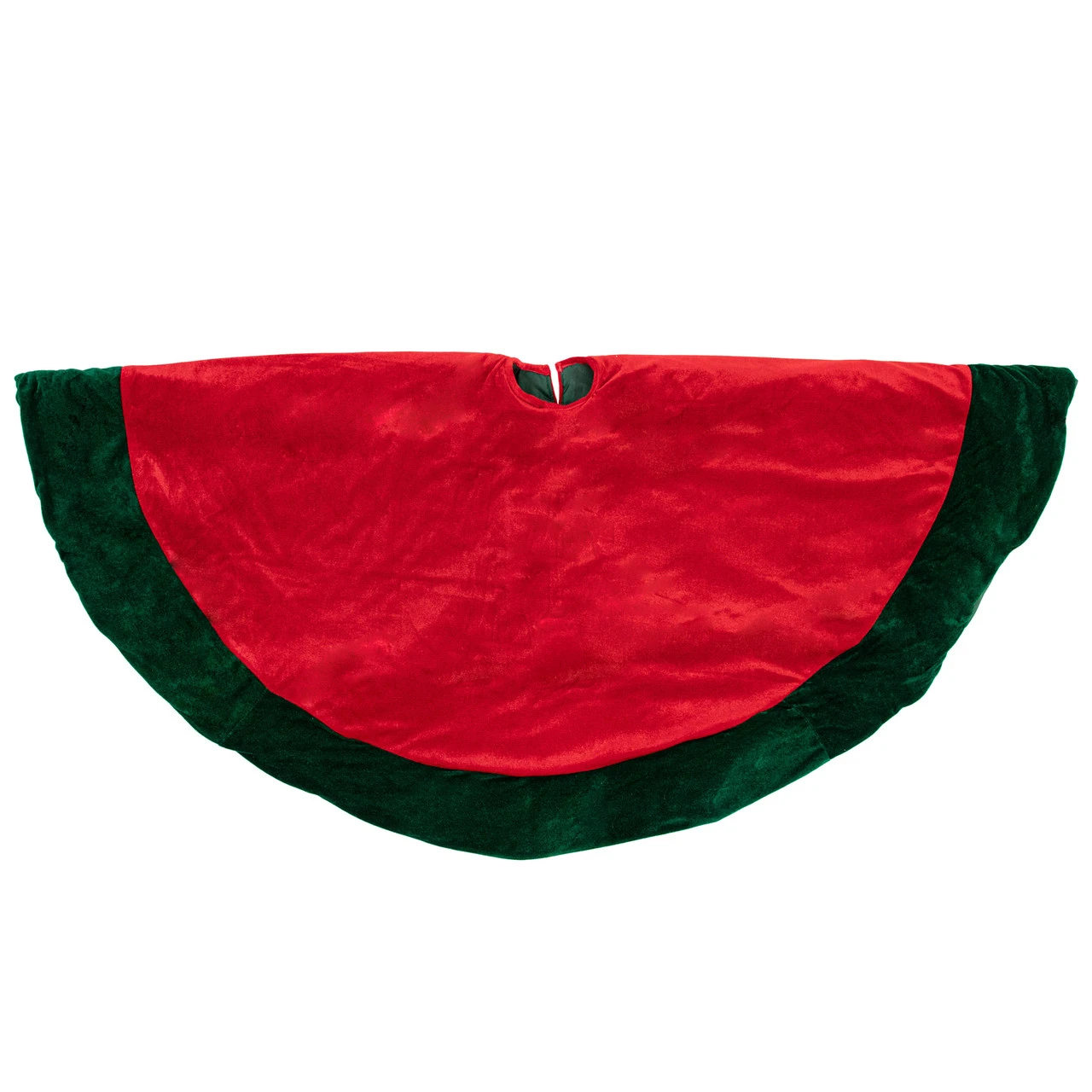 60" Green And Red Traditional Christmas Tree Skirt 4 60" Green And Red Traditional Christmas Tree Skirt - Image 2