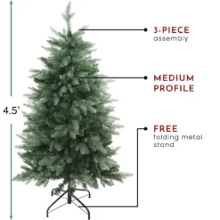 4.5' Green Medium Washington Frasier Fir Artificial Christmas Tree - Unlit -Noel Twinkle Shop northlight b03887 thumbnail 1 39593.1667536385