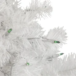 3' Pre-Lit Slim White Pine Artificial Christmas Tree - Green Lights -Noel Twinkle Shop northlight b03899 4 updated 11615.1667536396