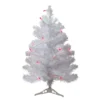 2' Pre-Lit White Pine Slim Artificial Christmas Tree - Pink Lights -Noel Twinkle Shop northlight b03905 07804.1667657529