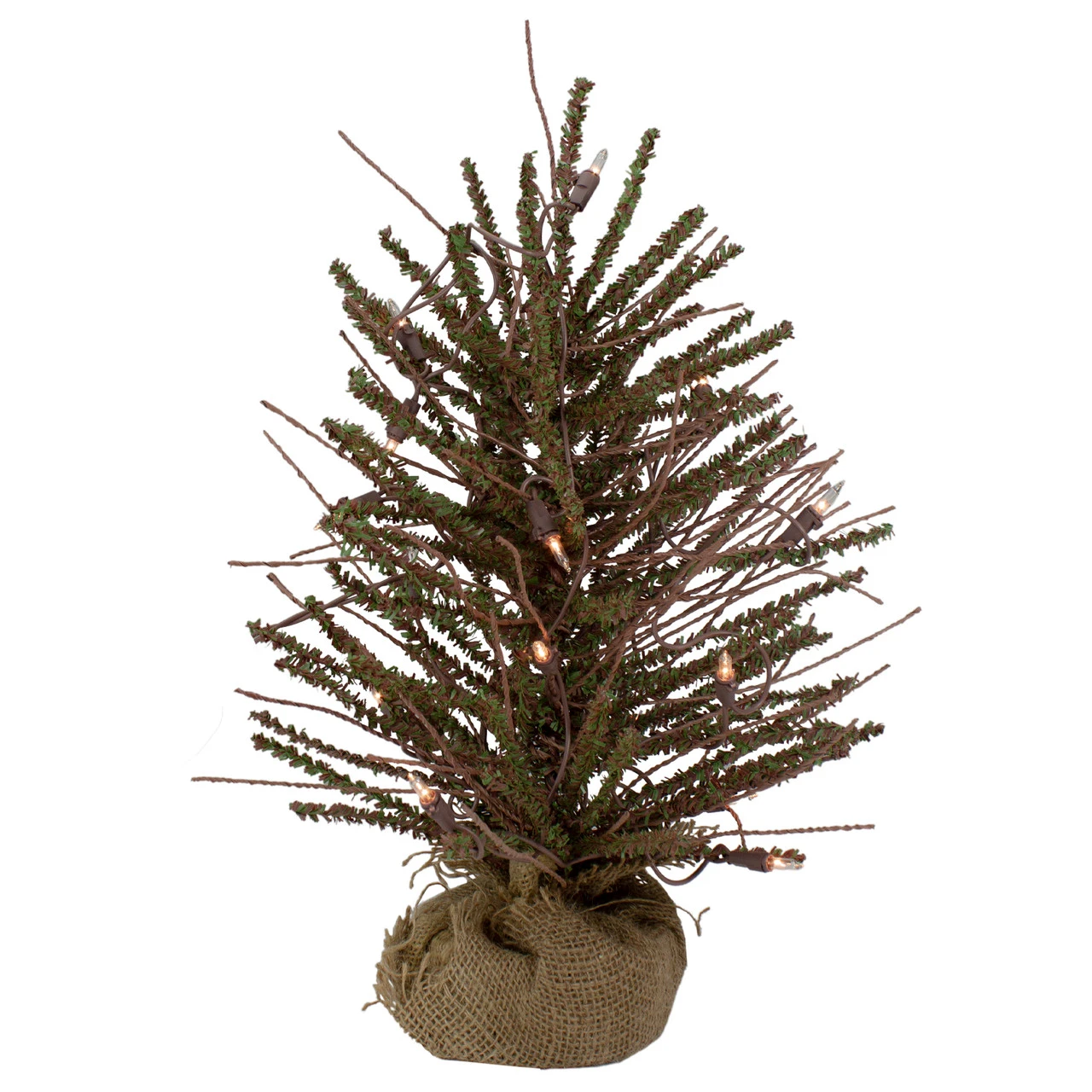 18" Pre-Lit Potted Warsaw Twig Artificial Christmas Tree - Clear Lights 3 18" Pre-Lit Potted Warsaw Twig Artificial Christmas Tree - Clear Lights