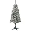 4' Pre-Lit Flocked Pine Artificial Christmas Tree, Clear Lights -Noel Twinkle Shop northlight b8353220flocked 1new 26270.1668031084