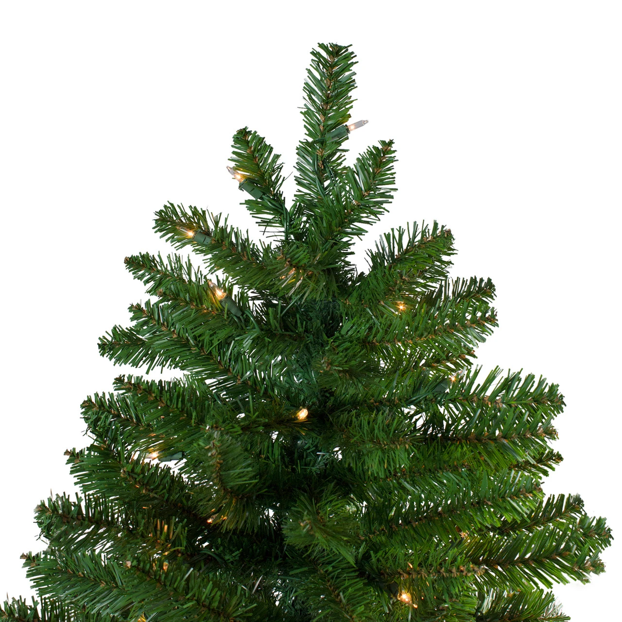 14' Pre-Lit Eastern Pine Slim Artificial Christmas Tree - Clear Lights 6 14' Pre-Lit Eastern Pine Slim Artificial Christmas Tree - Clear Lights - Image 4