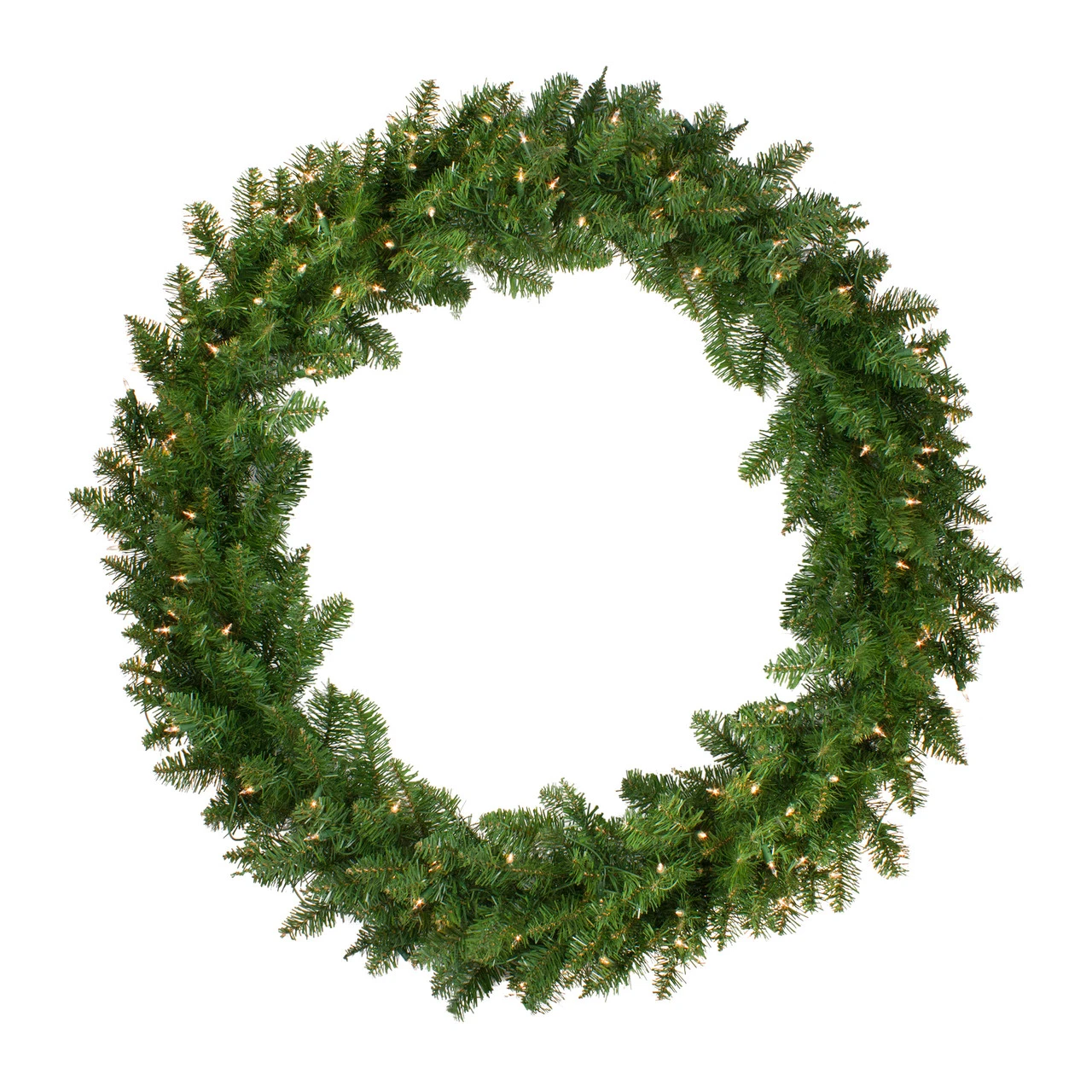 Pre-Lit Eastern Pine Artificial Christmas Wreath - 48-Inch, Clear Lights 3 Pre-Lit Eastern Pine Artificial Christmas Wreath - 48-Inch, Clear Lights