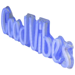 19” Bright Blue Neon Style Good Vibes LED Lighted Wall Sign -Noel Twinkle Shop northlight fm91367 1 27153.1667641905