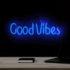 19” Bright Blue Neon Style Good Vibes LED Lighted Wall Sign 2 19” Bright Blue Neon Style Good Vibes LED Lighted Wall Sign -Noel Twinkle Shop northlight fm91367 14013.1667641904