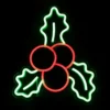 12" LED Lighted Neon Style Holly Berries Christmas Window Silhouette -Noel Twinkle Shop northlight fm94467 on20black 81928.1667540258