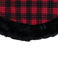 48" Red And Black Plaid With Polka Dots Christmas Tree Skirt -Noel Twinkle Shop northlight fo26683 3 40671.1667530454