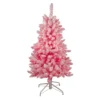 4' Pre-Lit Flocked Pink Pine Slim Artificial Christmas Tree - Clear Lights -Noel Twinkle Shop northlight gb16043 44304.1667576196
