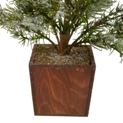 28" Potted Frosted Pine Artificial Christmas Tree – Unlit -Noel Twinkle Shop northlight gb90521 1 68050.1667573729