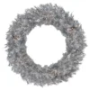 36" Pre-Lit Silver Tinsel Artificial Christmas Wreath, Clear Lights 1 36" Pre-Lit Silver Tinsel Artificial Christmas Wreath, Clear Lights -Noel Twinkle Shop northlight gb91011 68923.1677642790