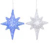 24" Color Changing Blue And White LED Bethlehem Star Hanging Christmas Decoration