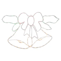 34" Lighted Christmas Bell And Bow Window Silhouette Decoration 9 34" Lighted Christmas Bell And Bow Window Silhouette Decoration -Noel Twinkle Shop northlight gv94144 2 66567.1667538794