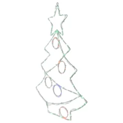 28" LED Lighted Christmas Tree With Ornaments Window Silhouette -Noel Twinkle Shop northlight gv 3 08144.1681756928