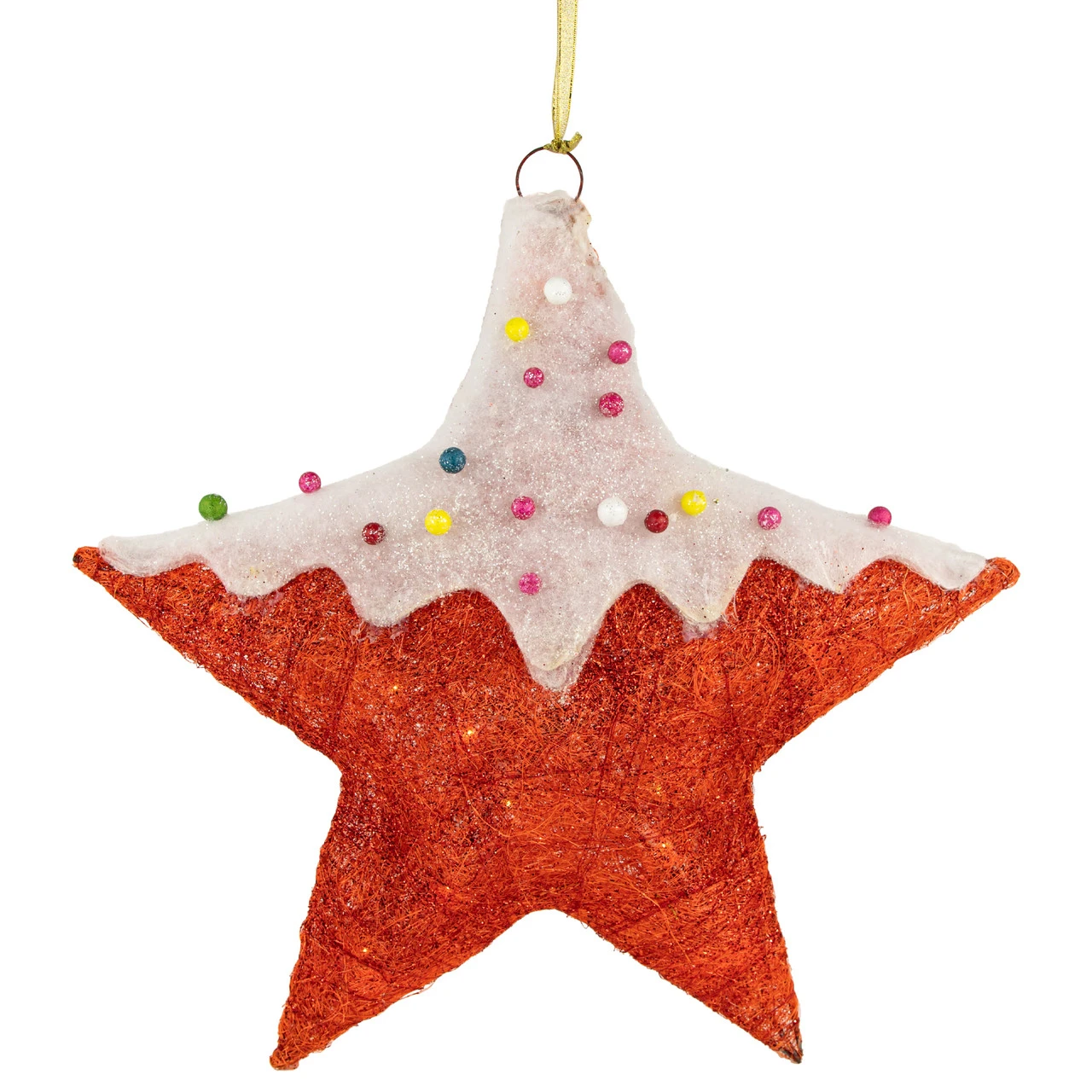 18" Lighted Red And White Candy Covered Sisal Star Christmas Window Decoration 3 18" Lighted Red And White Candy Covered Sisal Star Christmas Window Decoration