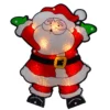 16.25" Lighted Holographic Santa Claus Christmas Window Silhouette 1 16.25" Lighted Holographic Santa Claus Christmas Window Silhouette -Noel Twinkle Shop northlight ha92189 1 97434.1667574163