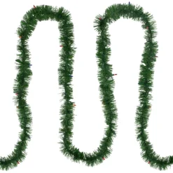 18' Pre-Lit Pine Two-tone Artificial Christmas Garland - Multicolor Lights -Noel Twinkle Shop northlight ha99329 2 00879.1679328590