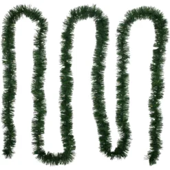 18' Pre-Lit Battery Operated Pine Artificial Christmas Garland - Warm White LED Lights