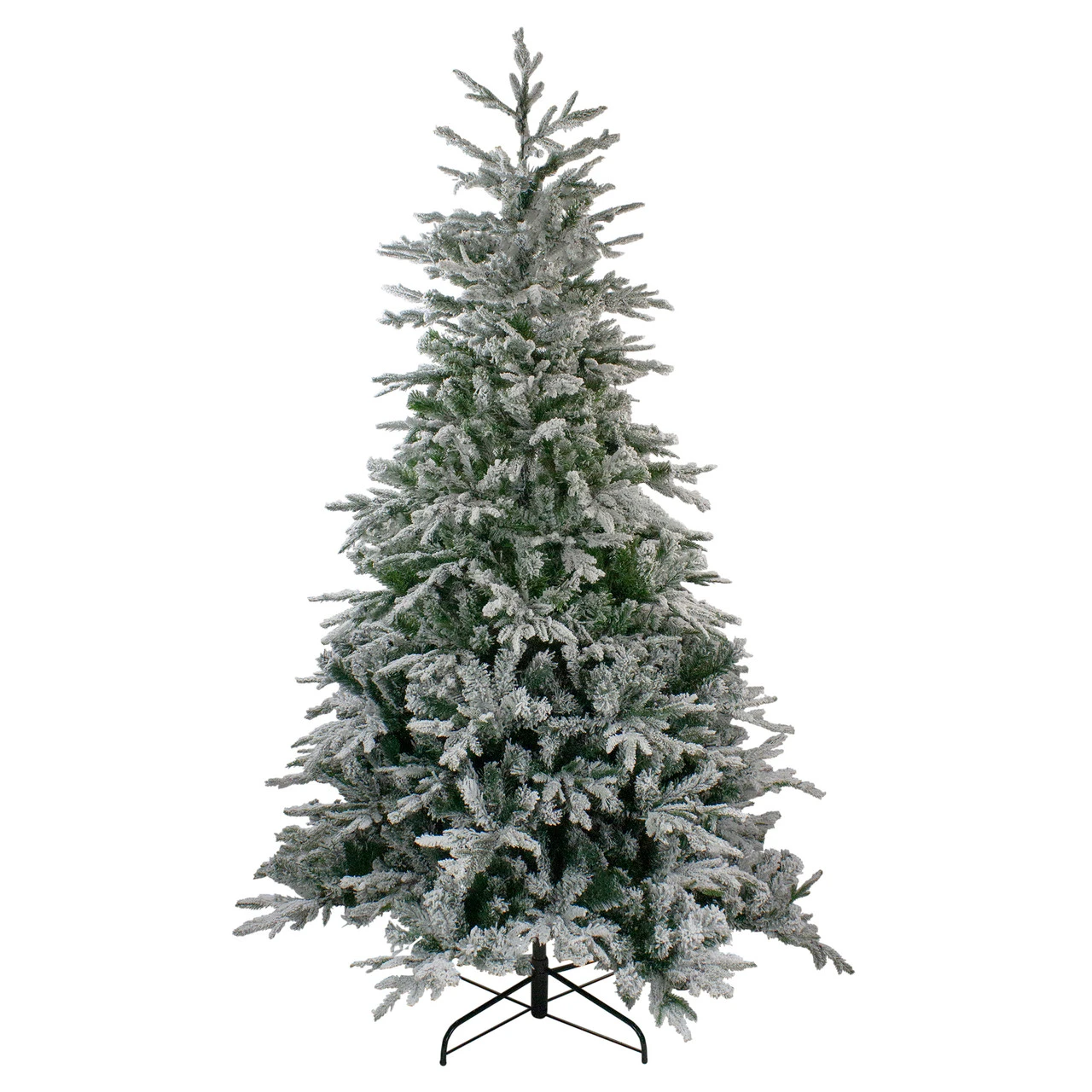 7.5' Flocked Winfield Fir Artificial Christmas Tree - Unlit 4 7.5' Flocked Winfield Fir Artificial Christmas Tree - Unlit - Image 2