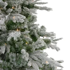 7.5' Pre-Lit Medium Flocked Winfield Fir Artificial Christmas Tree - Warm White LED Lights -Noel Twinkle Shop northlight hb27065 1 23862.1667572286