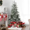 6.5' Pre-Lit Flocked Winfield Fir Artificial Christmas Tree - Warm White LED Lights -Noel Twinkle Shop northlight hb27065 07430.1667578092