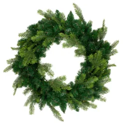 Pre-Lit Woodcrest Pine Artificial Christmas Wreath - 36-Inch, Clear Lights