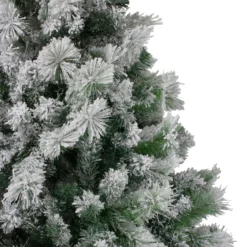 7.5' Flocked Somerset Spruce Artificial Christmas Tree - Unlit -Noel Twinkle Shop northlight hb27110 1 52169.1667487764