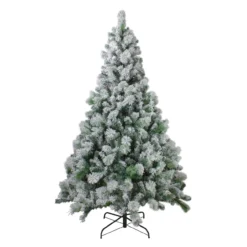 6.5' Flocked Somerset Spruce Artificial Christmas Tree - Unlit