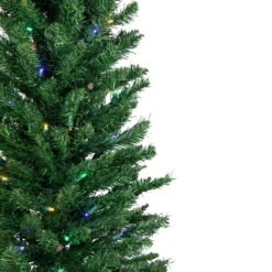 6' Pre-Lit Pencil Northern Balsam Fir Artificial Christmas Tree, Multi LED Lights 9 6' Pre-Lit Pencil Northern Balsam Fir Artificial Christmas Tree, Multi LED Lights -Noel Twinkle Shop northlight j00068 02 22439.1687966233