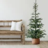 6.5' Pre-Lit Nordmann Fir Artificial Christmas Tree, Warm Clear LED Lights -Noel Twinkle Shop northlight j00086 01 80027.1687966319