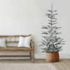 9' Slim Flocked Nordmann Fir Artificial Christmas Tree - Unlit -Noel Twinkle Shop northlight j00090 14275.1667536349
