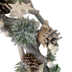 12" Natural Branch With Stars And Berries Christmas Wreath -Noel Twinkle Shop northlight ja93330 3new 55573.1667530226
